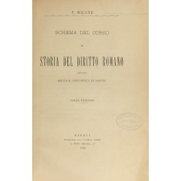 Schema del corso di storia del diritto romano