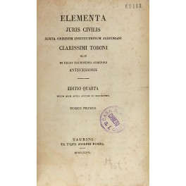 Elementa juris civilis juxta ordinem institutionum Justiniani