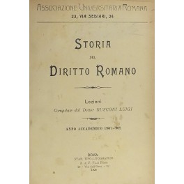 Storia del Diritto Romano