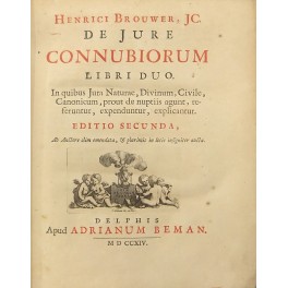 De jure connubiorum libri duo De jure connubiorum libri duo