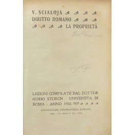 Diritto romano. La proprietà