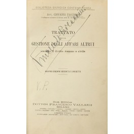 Trattato della gestione degli affari altrui