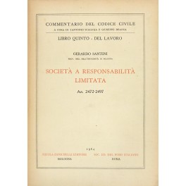 Società a responsabilità limitata. Art. 2472-2497