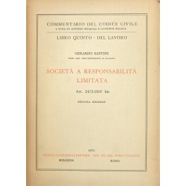 Società a responsabilità limitata. Art. 2472-2497 bis Società a responsabilità limitata. Art. 2472-2497 bis
