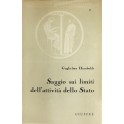 Saggio sui limiti dell'attività dello Stato. A cur