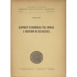 Rapporti patrimoniali tra coniugi e principio di eguaglianza