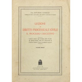 Lezioni di diritto processuale civile. Il processo esecutivo Lezioni di diritto processuale civile. Il processo esecutivo