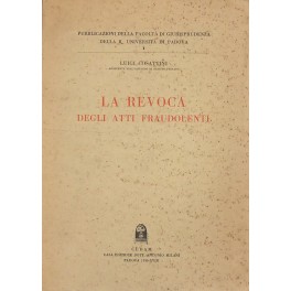 La revoca degli atti fraudolenti