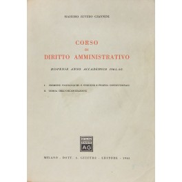 Corso di diritto amministrativo Corso di diritto amministrativo