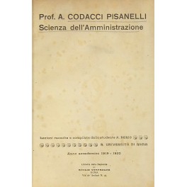 Scienza dell'amministrazione Scienza dell'amministrazione