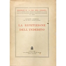 La ripetizione dell'indebito