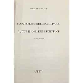 Successioni dei legittimari e successioni dei legittimi Successioni dei legittimari e successioni dei legittimi