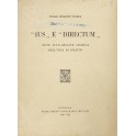 Ius e Directum . Note sull'origine storica dell'i