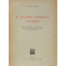 Il negozio giuridico notarile.