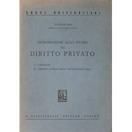 Introduzione allo studio del diritto privato