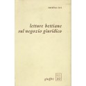 Letture bettiane sul negozio giuridico