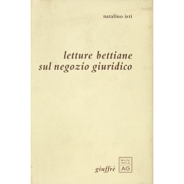 Letture bettiane sul negozio giuridico