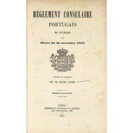 Reglement consulaire portugais Reglement consulaire portugais