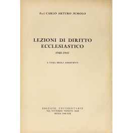 Lezioni di diritto ecclesiastico 1940-1941