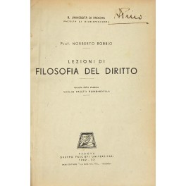 Lezioni di filosofia del diritto