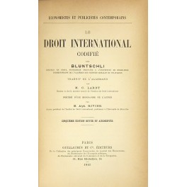Le droit international codifie. Le droit international codifie.