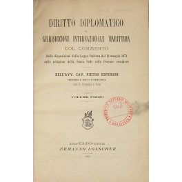 Diritto diplomatico e giurisdizione internazionale marittima Diritto diplomatico e giurisdizione internazionale marittima