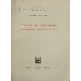 I negozi di attuazione e la manifestazione dell'intento negoziale