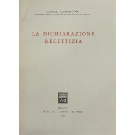 La dichiarazione recettizia
