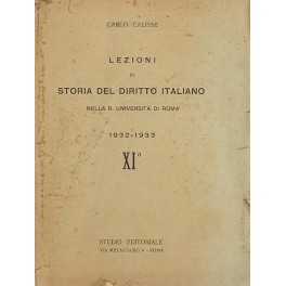 Lezioni di storia del diritto italiano 