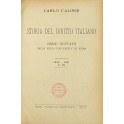 Storia del diritto italiano. Corso dettato nella R