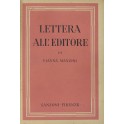 Lettera all'editore