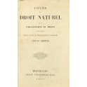 Cours de droit naturel ou de philosophie du droit