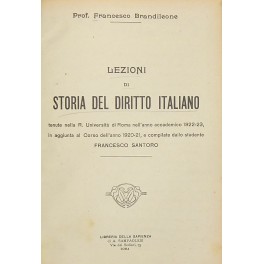 Lezioni di storia del diritto italiano Lezioni di storia del diritto italiano
