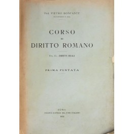Corso di diritto romano. Corso di diritto romano.