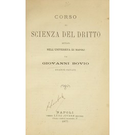 Corso di scienza del diritto dettato nell'Università di Napoli