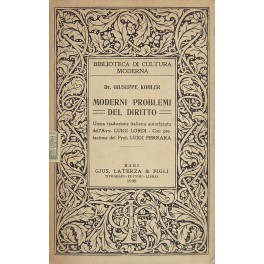 Moderni problemi del diritto Moderni problemi del diritto