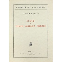 Stato e persone giuridiche pubbliche