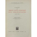 Cours de droit civil comparé des obligations (1957-1958)