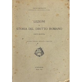 Lezioni di storia del diritto romano