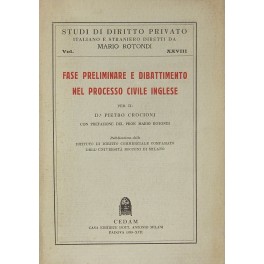 Fase preliminare e dibattimento nel processo civile inglese. Fase preliminare e dibattimento nel processo civile inglese.
