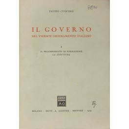 Il governo nel vigente ordinamento italiano