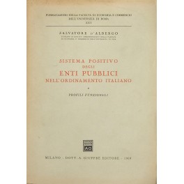 Sistema positivo degli enti pubblici nell'ordinamento italiano.