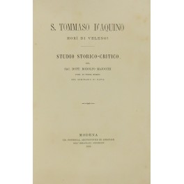 S.Tommaso d'Aquino morì di veleno? Studio storico- S.Tommaso d'Aquino morì di veleno? Studio storico-