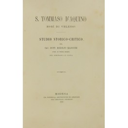 S.Tommaso d'Aquino morì di veleno? Studio storico-