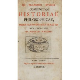 Compendium Historiae philosophicae observationibus Compendium Historiae philosophicae observationibus