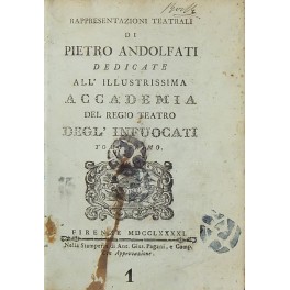 Rappresentazioni teatrali di Pietro Andolfati Rappresentazioni teatrali di Pietro Andolfati
