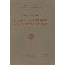 L'Istituto di Mineralogia