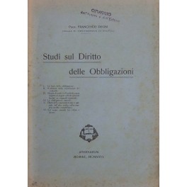 Studi sul diritto delle obbligazioni