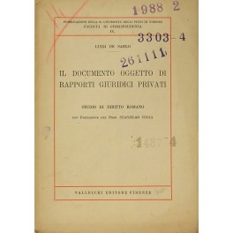 Il documento oggetto di rapporti giuridici privati