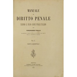 Manuale di diritto penale secondo il nuovo codice penale italiano.